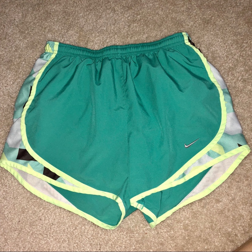 Green Nike shorts!